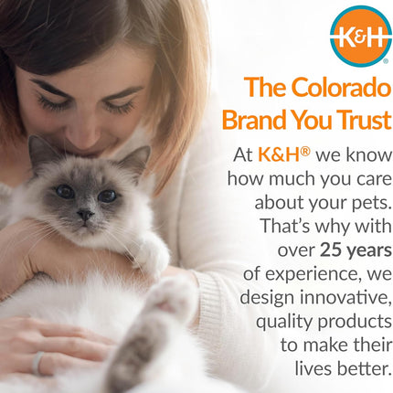 K&H PET Products Self-Warming Cat Bed Pad, Self-Heating Thermal Cat and Dog Bed