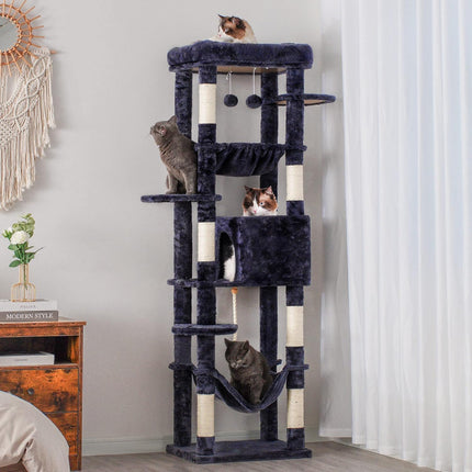 Heybly Cat Tree for Large Cats 20 lbs Heavy Duty,69 inches XXL Cat Tower