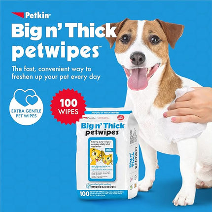Petkin Pet Wipes, 100 Count