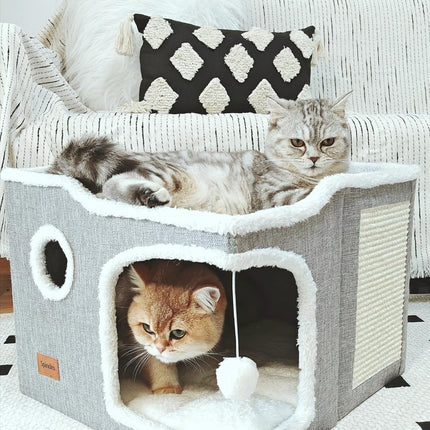 Large Cat Bed for Indoor Cats