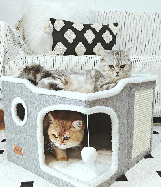 Large Cat Bed for Indoor Cats