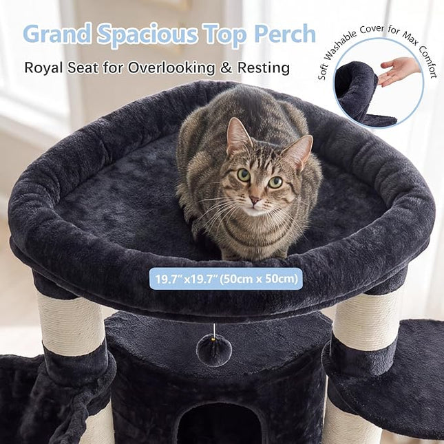Cat Tree, 81.1" Skyward Corner Cat Tower for Large Cats VCT031G