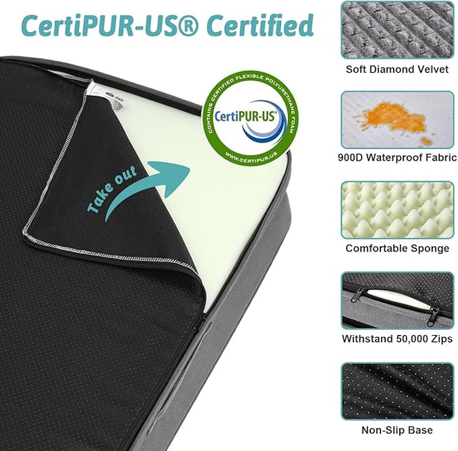 COZY KISS Orthopedic Dog Bed, Pet Sofa for Medium or Large Dog, (44x32x7 inch,)