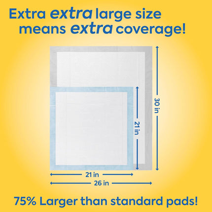 Out 72473-4P Heavy Duty XXL Dog Pads | Absorbent Pet Training and Puppy Pads | 30 Pads