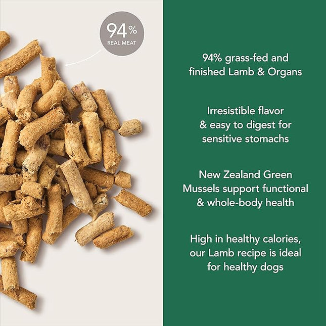 K9 Naturals Freeze Dried Dog Food Topper with Verified Ingredients, Organ Meat Blend for Digestive Support, Human-Grade Freeze Dried Puppy Food & Dog Topping, Lamb Green Tripe, 200g