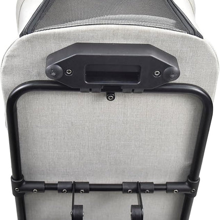 ROODO 2026 Upgraded Version 3 in 1 Dog Cat Stroller with Detachable Carrier Lightweight Folding Portable All Terrain Pet Travel System Puppy Kitty Doggie Bunny Stroller for 30lbs(Light Khaki)