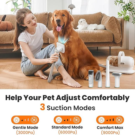 neabot Neakasa P1 Pro Pet Grooming Kit & Vacuum Suction 99% Pet Hair