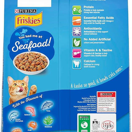 FRISKIES Adult Dry Cat Food Seafood Sensations 2.5kg