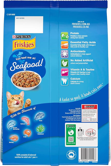 FRISKIES Adult Dry Cat Food Seafood Sensations 2.5kg