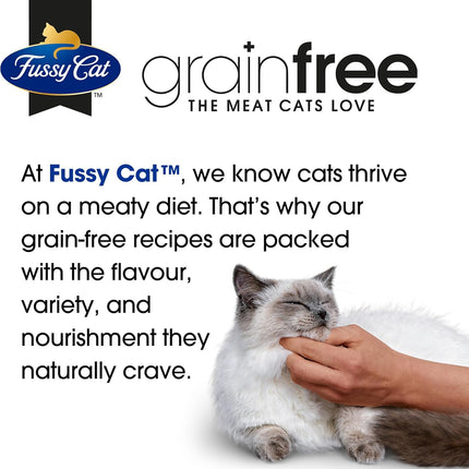 Fussy Cat Grain Free Adult Dry Cat Food, Chicken & Turkey with Cranberry 10Kg - Australian Made