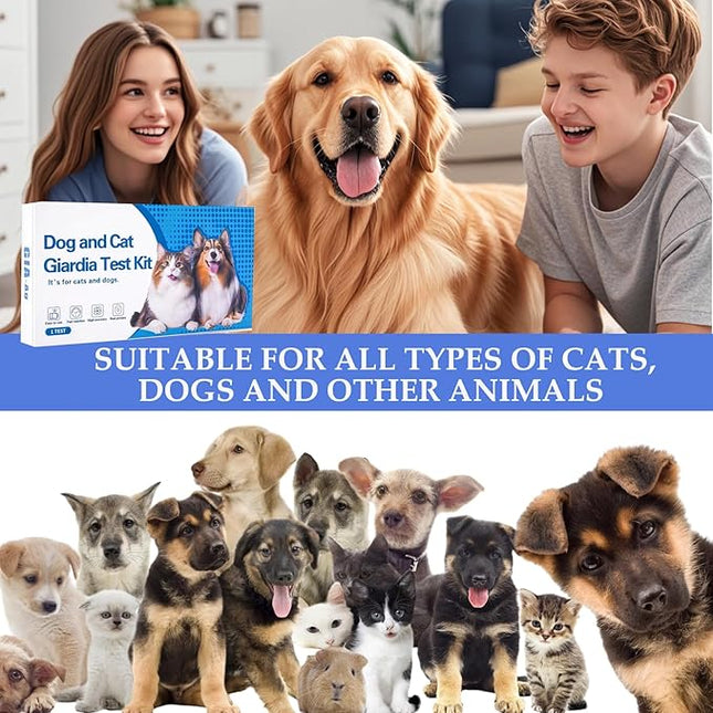 Giardia Test Kit for Cats and Dogs 2pc