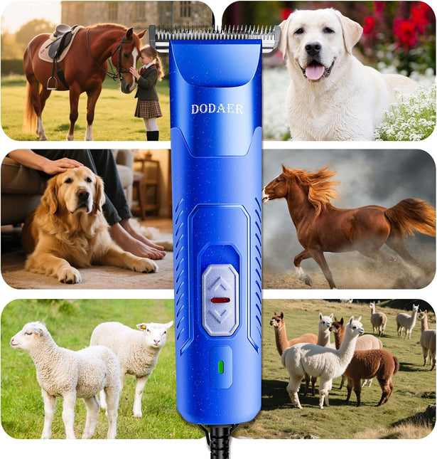 Professional Grooming Electric Corded 2-Speed Horse Clipper with Detachable Blade