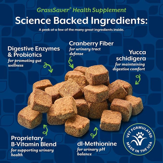 NaturVet GrassSaver Supplement for Dogs - 240 Soft Chews