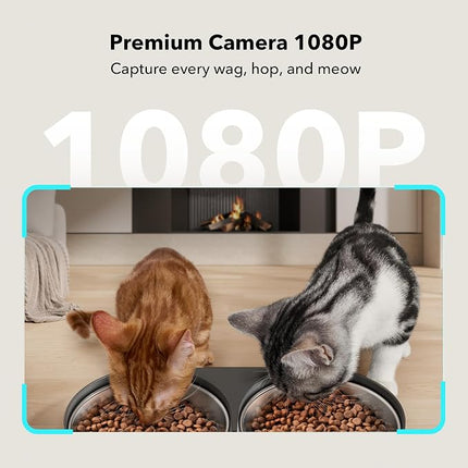 PETLIBRO Automatic Cat Feeder with Camera for Two Cats, 1080P HD Video with Night Vision, 5G WiFi