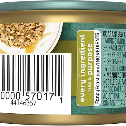 Fancy Feast Medleys Adult Wet Cat Food White Meat Chicken Florentine with Garden Greens in Sauce 24x85g