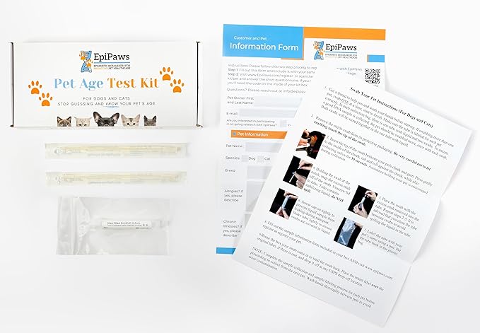 Dog Age Test - Includes Wellness Insights for Your Pet’s Life Stage - At Home Epigenetic Biomarker Testing Kit, Great for Rescued Pets