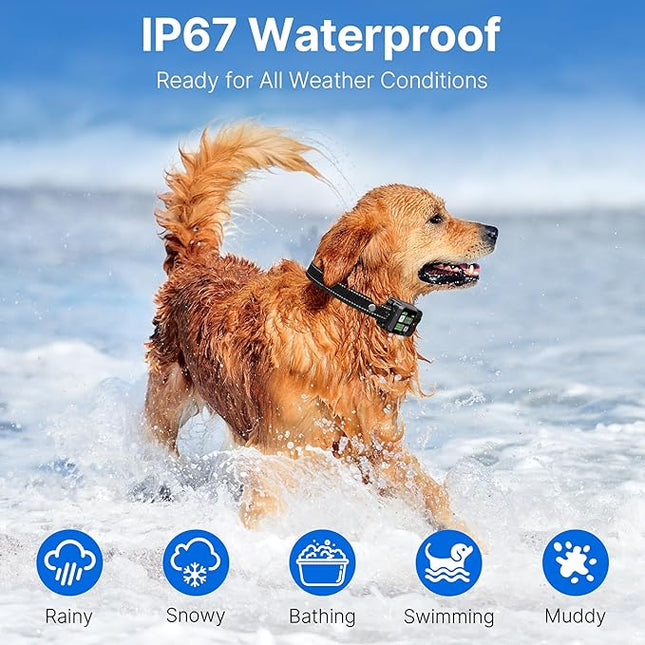 GPS Wireless Dog Fence, Electric Fence for Dogs | Circular Boundary from 49 to 6561 ft | Outdoor Use Only