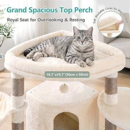 Cat Tree, 81.1" Skyward Corner Cat Tower for Large Cats VCT031MJ