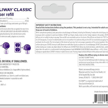 FELIWAY 30 Day Diffuser Refill for Cats, Pack of 2, 2 CT