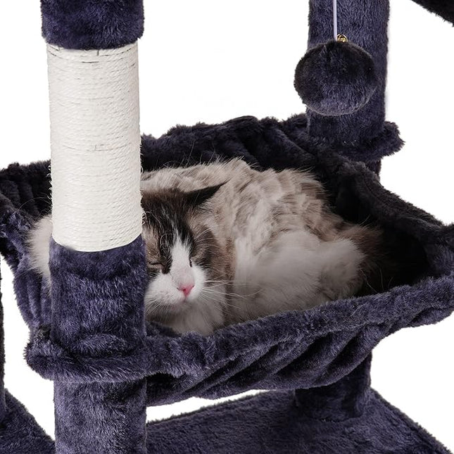 Heybly Cat Tree for Large Cats 20 lbs Heavy Duty,69 inches XXL Cat Tower