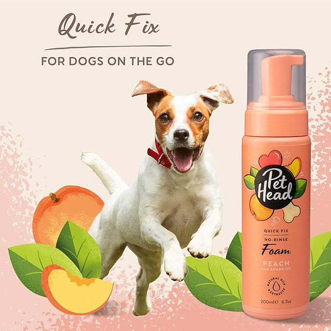 Pet Head Dog Grooming Deodoriser Foam, Quick Fix Foam, for A Simple Dry, Waterless Shampoo for All Dogs