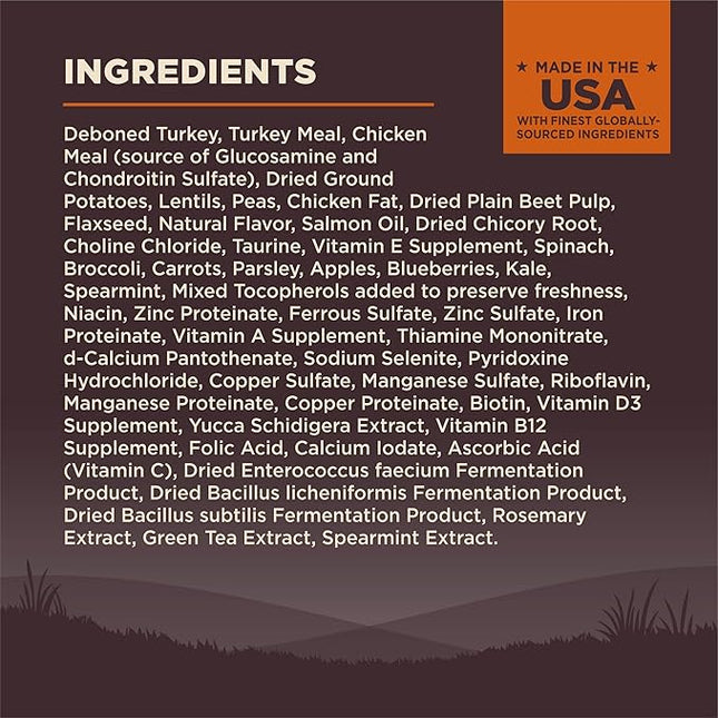 Wellness CORE Dry Dog Food, Small Breed, Grain-Free, High Protein, Natural, Original Turkey & Chicken Recipe, (1.8kg Bag)