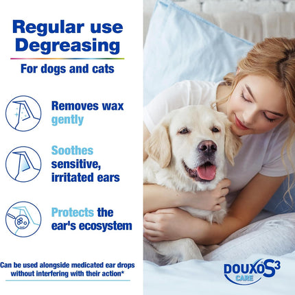 DOUXO® S3 CARE Ear Cleaner, Dogs & Cats, Vet-Recommended, 60ml