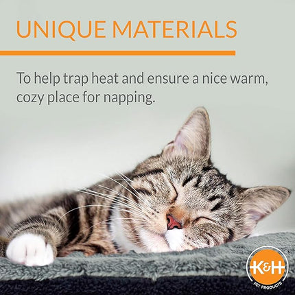 K&H PET Products Self-Warming Cat Bed Pad, Self-Heating Thermal Cat and Dog Bed