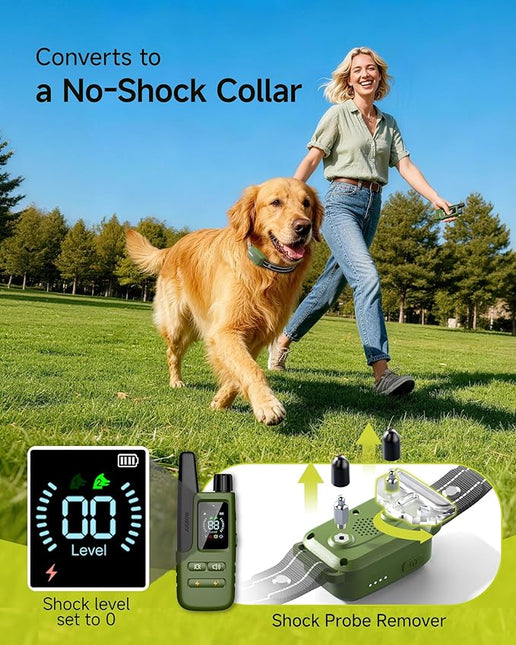 Dog Shock Collar - 4500FT Dog Training Collar with Remote, IPX8 Waterproof