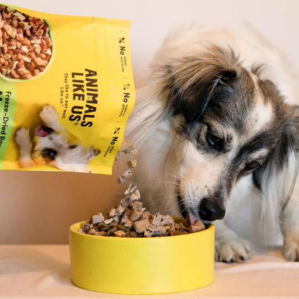 Freeze-Dried Raw Dog Meal Mixer Grass-Fed Lamb and Tripe 140g — Single Protein, Non-GMO, NZ Sourced