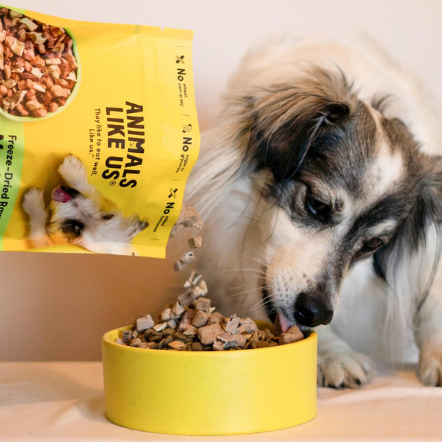 Freeze-Dried Raw Dog Meal Mixer Grass-Fed Lamb and Tripe 140g — Single Protein, Non-GMO, NZ Sourced