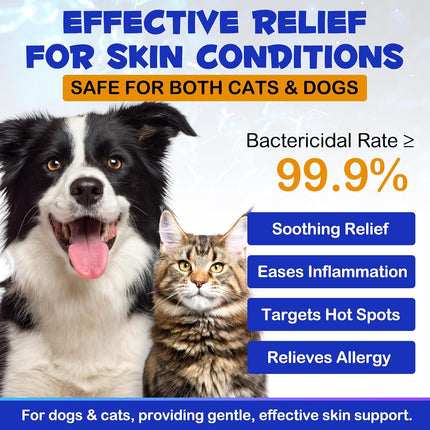 Pet Hydrocortisone Spray for Dogs & Cats 120ml, Natural