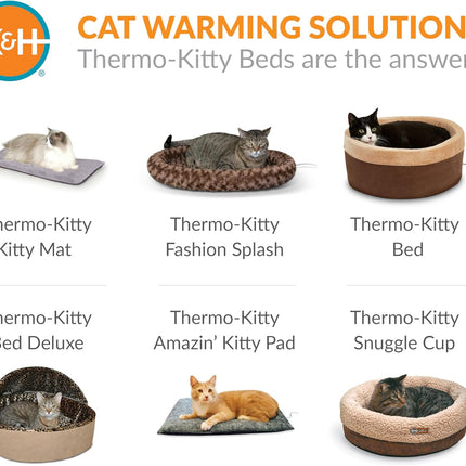 K&H PET Products Self-Warming Cat Bed Pad, Self-Heating Thermal Cat and Dog Bed