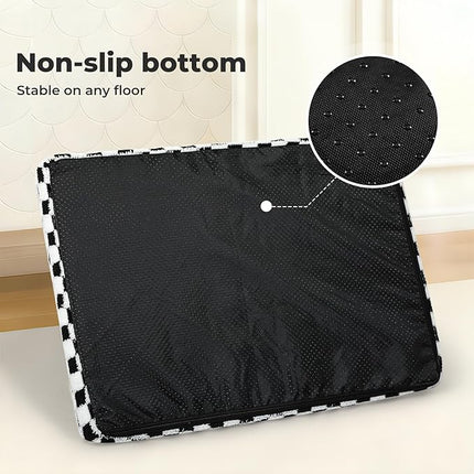 PaWz Dog Bed for Medium Dogs,Orthopedic Dog Bed,Memory Foam Mattress with Egg-Crate Foam,Dog Crate Mattress Large Dog Pillow Bed,Dog Mat Mattress with Removable Washable Cover,Waterproof