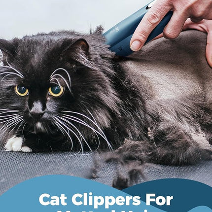 Oneisall Pet Clipper for Cat Matted and Long Hair - Quiet Cordless