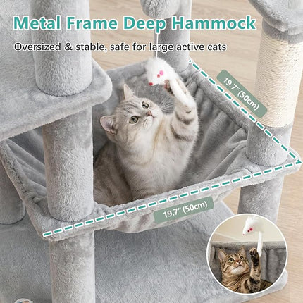 Cat Tree, 81.1" Skyward Corner Cat Tower for Large Cats VCT031W