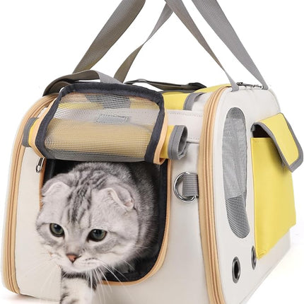 Collapsible Airline Approved Pet Carrier for Cats & Dogs up to 17 lbs