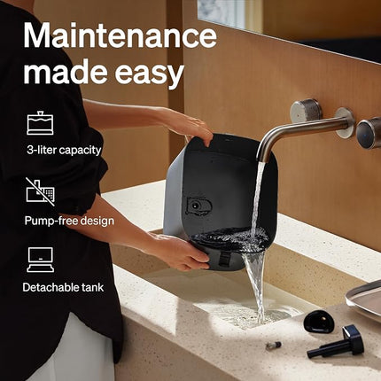 PETLIBRO Upgrade Cat Water Fountain Stainless Steel Tray, Dockstream 2 Cat Fountain Indoor, 3L/101oz 5g