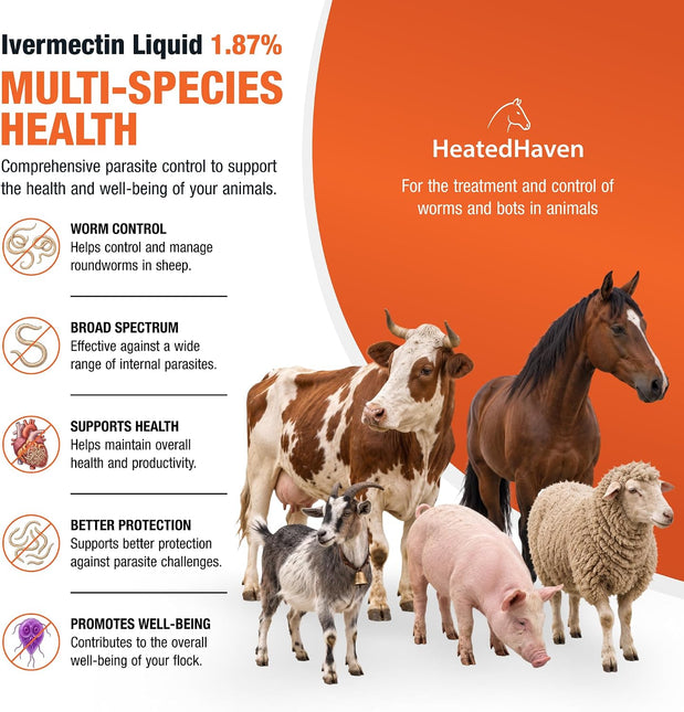 Livestock Liquid 1.87% Formula for Horses, Goat, Sheep, Poultry & More