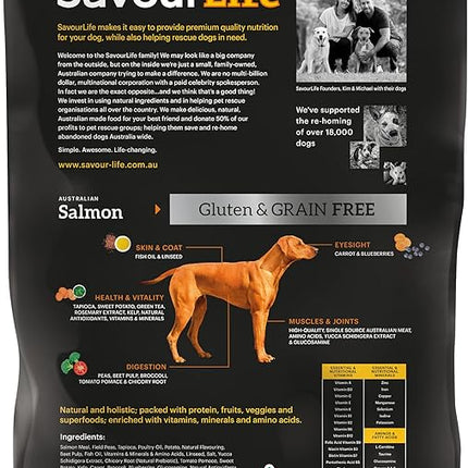 SavourLife Grain Free, Dog Food, Australian Salmon - High Protein, 10kg