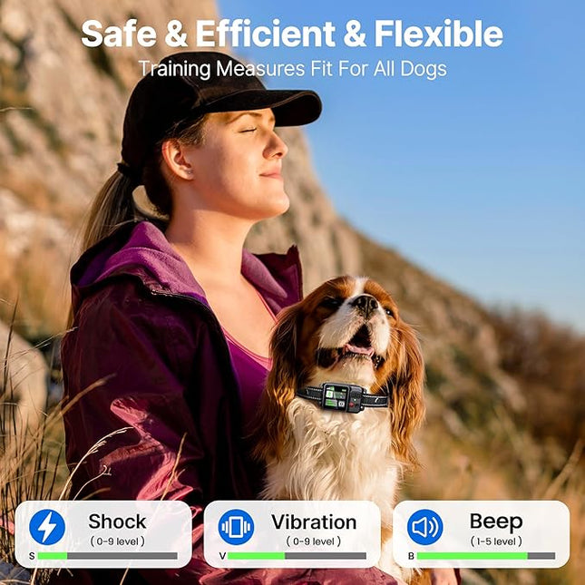 GPS Wireless Dog Fence, Electric Fence for Dogs | Circular Boundary from 49 to 6561 ft | Outdoor Use Only