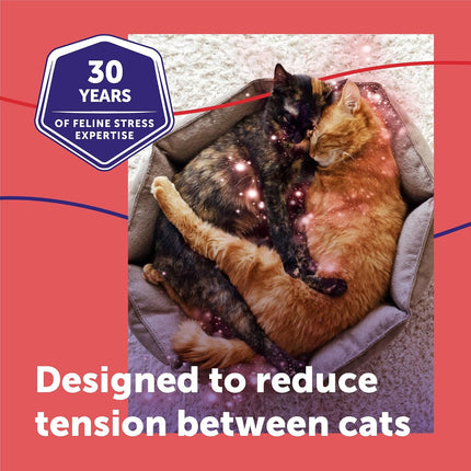 FELIWAY MultiCat Cat Calming Diffuser Kit and 6 Pack Refill – Helps Reduce Fighting, Tension and Aggression Between Cats Due to Stress – 30‑Day Cat Pheromone Plug in Diffuser for Multi‑Cat Homes