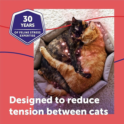 FELIWAY MultiCat Cat Calming Diffuser Kit and 3 Pack Refill – Helps Reduce Fighting, Tension and Aggression Between Cats Due to Stress – 30‑Day Cat Pheromone Plug in Diffuser for Multi‑Cat Homes