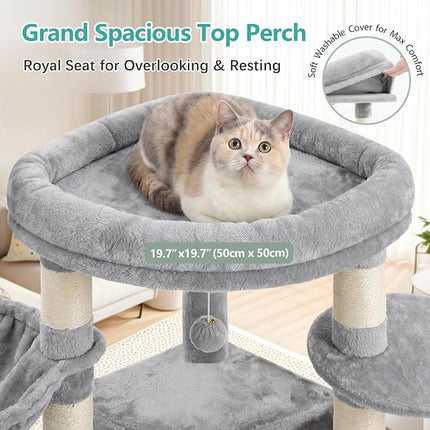 Cat Tree, 81.1" Skyward Corner Cat Tower for Large Cats VCT031W