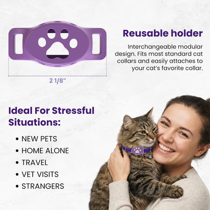 Breakaway Calming Collar for Sensitive Cats - Unscented Formula, No Essential Oils