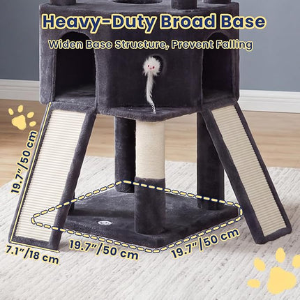 Cat Tree, 81.1" Tall Heavy Duty Cat Tower for Large Cats VCT032G