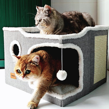 Large Cat Bed for Indoor Cats