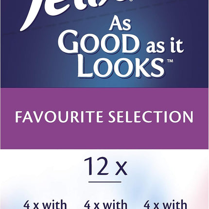 FELIX As Good As It Looks Adult Wet Cat Food Favourites Selection 60x85g