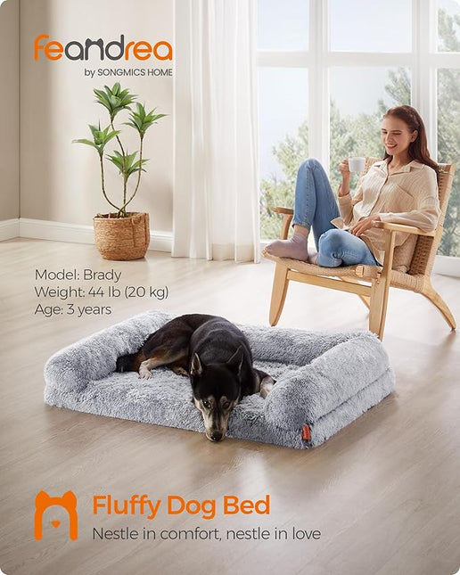 Feandrea Dog Bed, XL Orthopaedic Dog Sofa Bed for Medium and Large Dogs