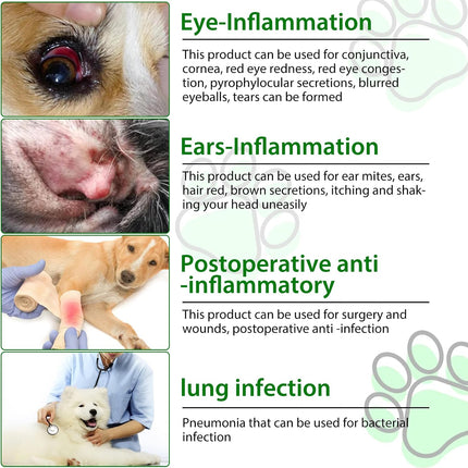 Dog Antibiotics, Natural Antibiotics for Dogs, Dog Multivitamin Herbal Supplements 60ml